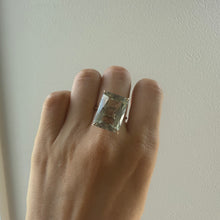 画像をギャラリービューアに読み込む, tranceparent ring/green amethyst