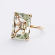 画像をギャラリービューアに読み込む, tranceparent ring/green amethyst