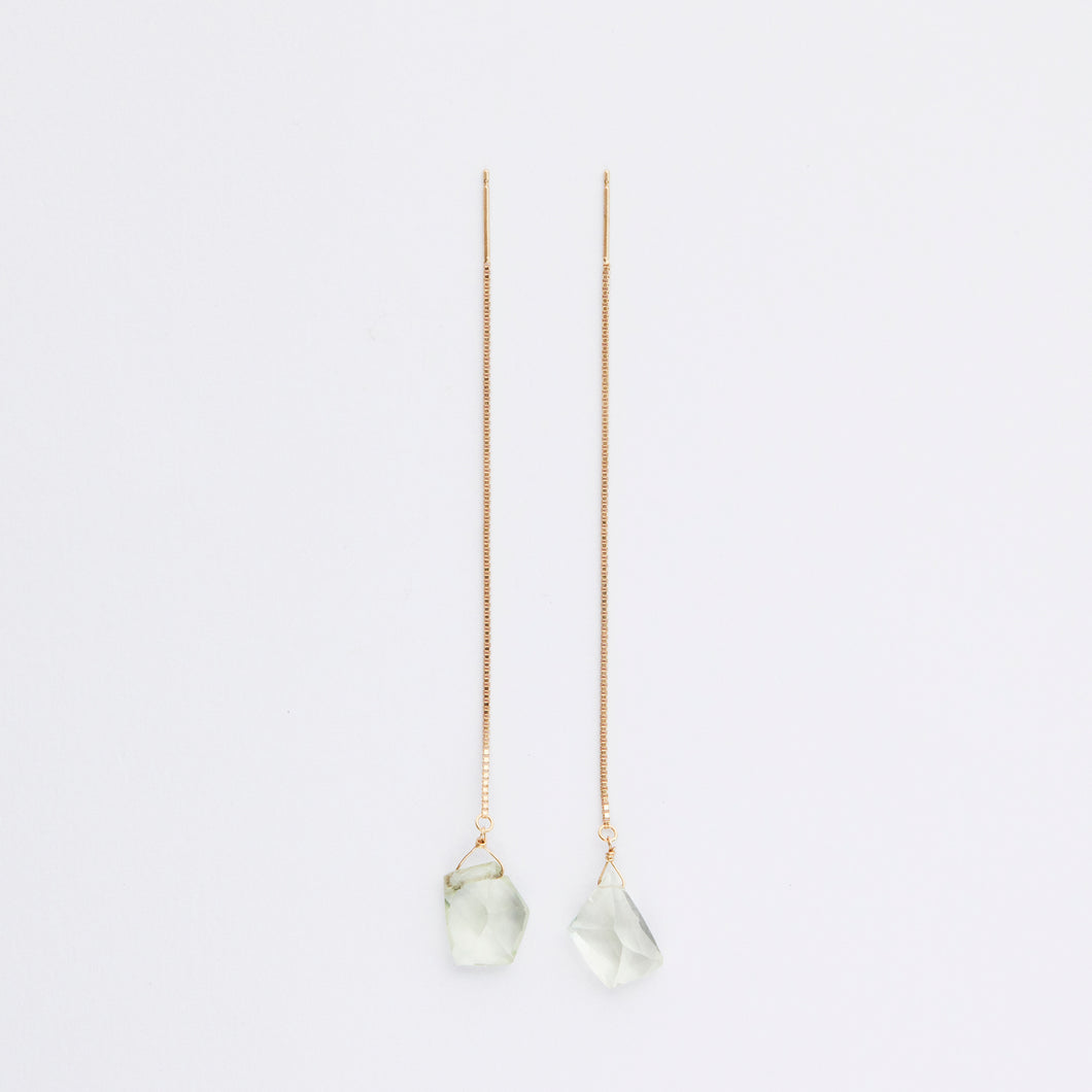 swing pierce/green amethyst