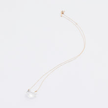 画像をギャラリービューアに読み込む, raw stone necklace/herkimer crystal
