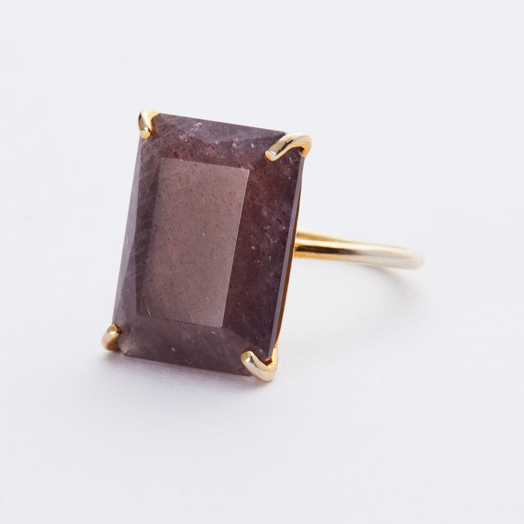 tranceparent ring/grey agate