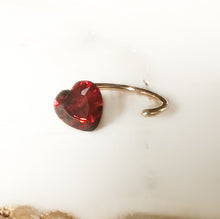 画像をギャラリービューアに読み込む, heart pinky ring/garnet
