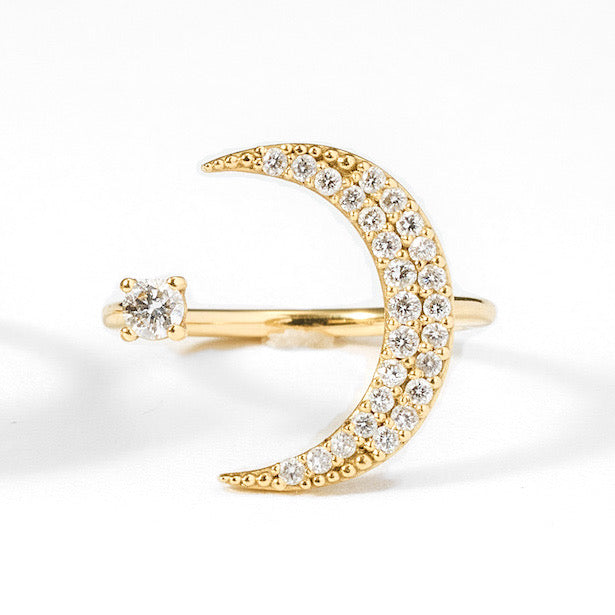 moon&star ring/diamond