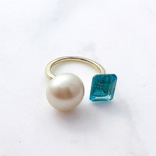 将图片加载到图库查看器，greedy ring/blue topaz
