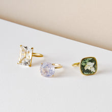 Load image into Gallery viewer, selflove ring/green amethyst
