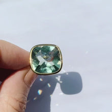 Load and play video in Gallery viewer, selflove ring/green amethyst
